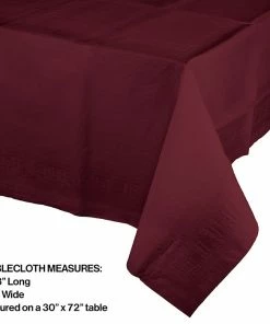 Creative Converting Burgundy Tablecover 54