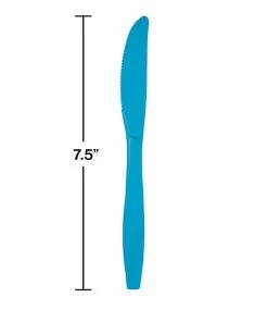 Creative Converting Turquoise Blue Plastic Knives, 50 Ct