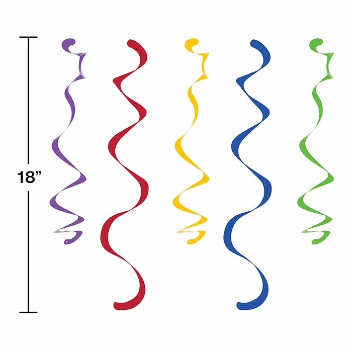 Creative Converting Multicolor Dizzy Danglers, 10 Ct General Decorations