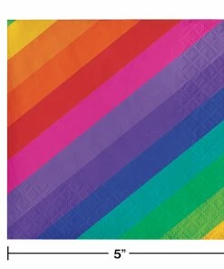 Creative Converting Rainbow Beverage Napkins, 16 Ct