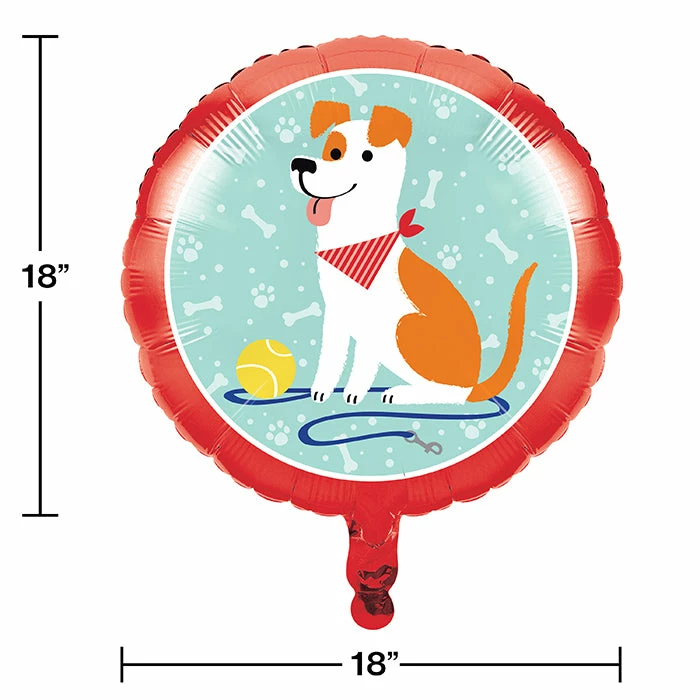 Creative Converting Dog Party Metallic Balloon 18" Kids Birthday Party Themes