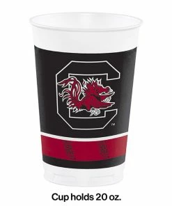 Creative Converting University Of South Carolina 20 Oz Plastic Cups, 8 Ct