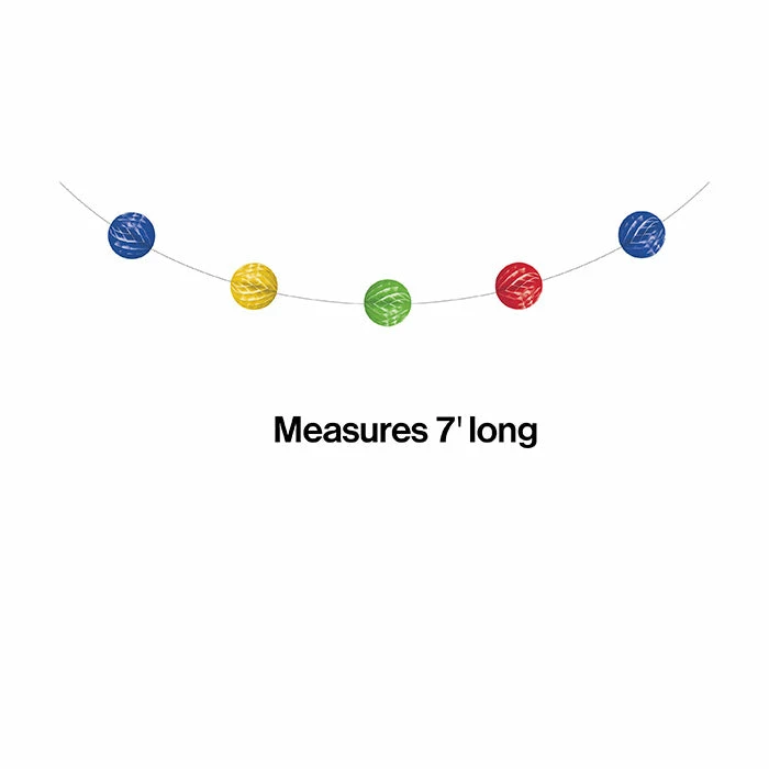 Creative Converting Multicolor Honeycomb Garland