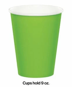 Creative Converting Fresh Lime Hot/Cold Paper Cups 9 Oz., 8 Ct