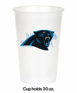 Creative Converting NFL And Football Party Supplies Carolina Panthers Plastic Cup, 20Oz, 8 Ct