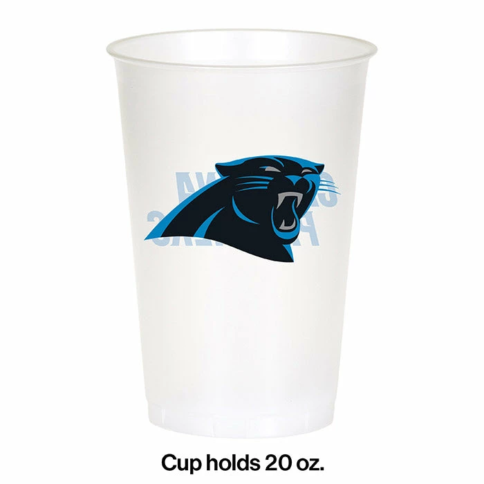 Creative Converting NFL And Football Party Supplies Carolina Panthers Plastic Cup, 20Oz, 8 Ct