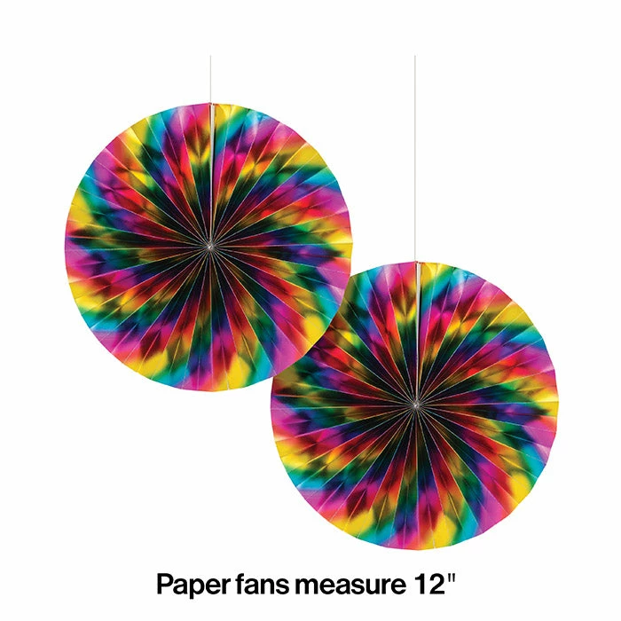 Creative Converting Rainbow Foil Paper Fans, 2 Ct Kids Birthday Party Themes