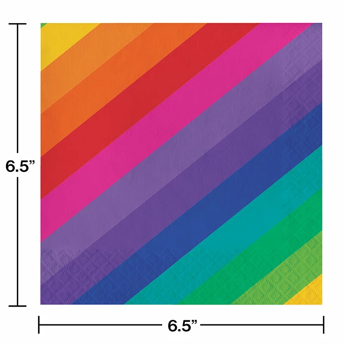 Creative Converting Rainbow Napkins, 16 Ct