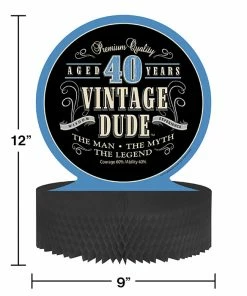 Creative Converting Adult Birthday Party Themes Vintage Dude 40th Birthday Centerpiece