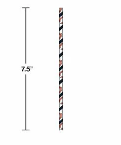 Creative Converting Chicago Bears Paper Straws, 24 Ct NFL And Football Party Supplies