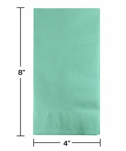 Creative Converting Fresh Mint Dinner Napkins 2Ply 1/8Fld, 50 Ct