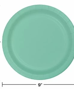 Creative Converting Solid Color Tableware Fresh Mint Green Paper Plates, 24 Ct