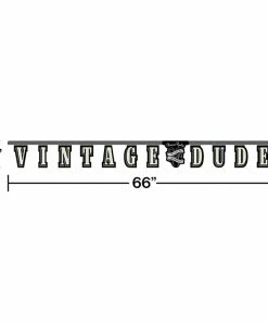 Creative Converting Vintage Dude Jointed Banner Lg