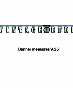 Creative Converting Adult Birthday Party Themes Vintage Dude 40th Birthday Banner