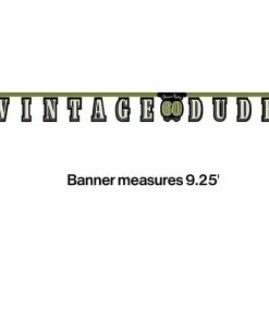 Creative Converting Vintage Dude 60th Birthday Banner Adult Birthday Party Themes