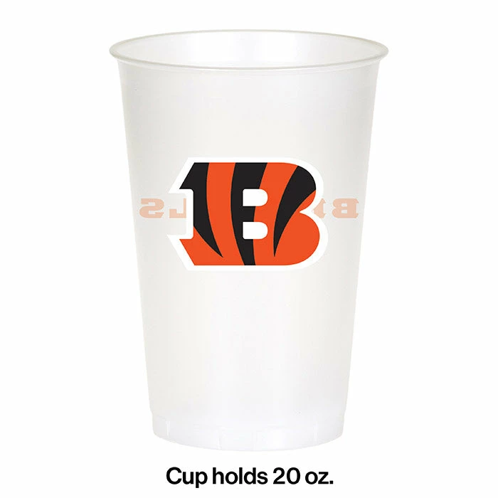 Creative Converting Cincinnati Bengals Plastic Cup, 20Oz, 8 Ct