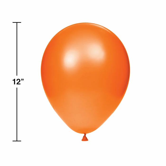 Creative Converting Latex Balloons 12" Sk Orange, 15 Ct