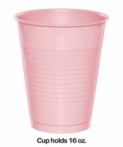 Creative Converting Classic Pink Plastic Cups, 20 Ct