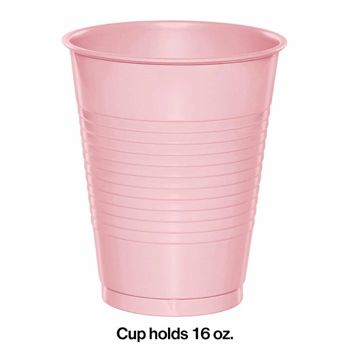 Creative Converting Classic Pink Plastic Cups, 20 Ct