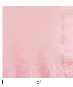 Creative Converting Classic Pink Beverage Napkin 2Ply, 50 Ct