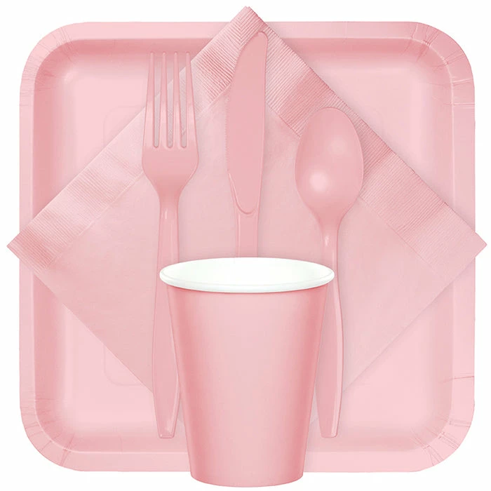Creative Converting Classic Pink Plastic Spoons, 24 Ct Solid Color Tableware