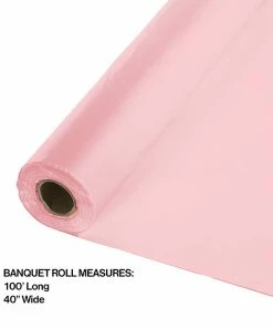 Creative Converting Classic Pink Banquet Roll 40" X 100'