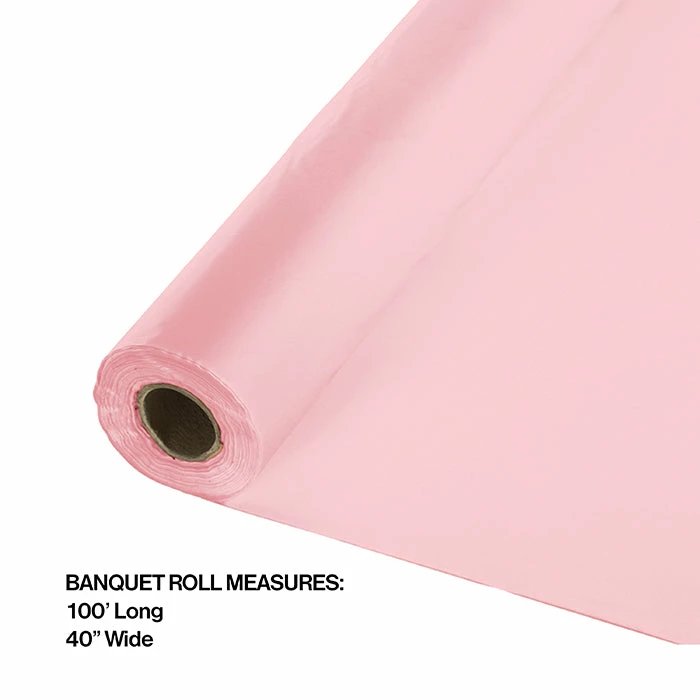 Creative Converting Classic Pink Banquet Roll 40" X 100'