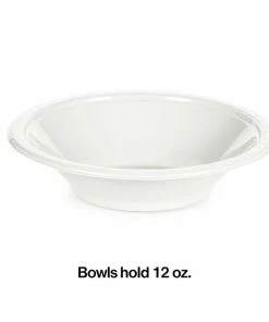 Creative Converting White Premium Plastic Bowls 12 Oz., 20 Ct