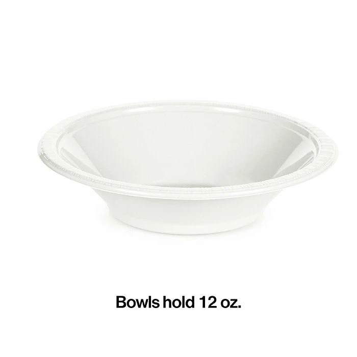 Creative Converting White Premium Plastic Bowls 12 Oz., 20 Ct
