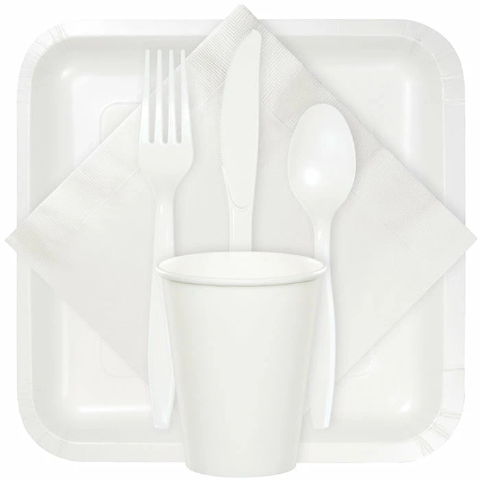 Creative Converting White Beverage Napkin, 3 Ply, 50 Ct Solid Color Tableware