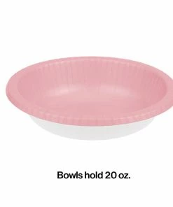 Creative Converting Classic Pink Paper Bowls 20 Oz., 20 Ct Solid Color Tableware