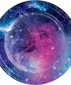 Creative Converting Galaxy Party Dessert Plates, 8 Ct Themed Tableware