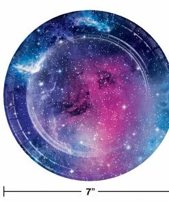 Creative Converting Galaxy Party Dessert Plates, 8 Ct Themed Tableware
