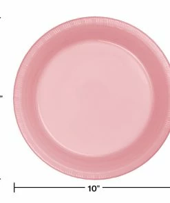 Creative Converting Classic Pink Plastic Banquet Plates, 20 Ct