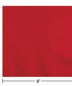 Creative Converting Classic Red Beverage Napkin 2Ply, 50 Ct