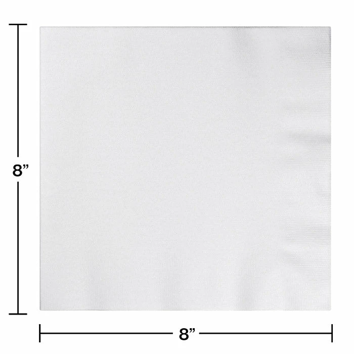 Creative Converting White Buffet Airlaid Napkins, 50 Ct Solid Color Tableware