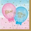 Creative Converting Gender Reveal Balloons Napkins, 16 Ct Baby Showers