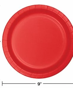 Creative Converting Classic Red Paper Plates, 75 Ct