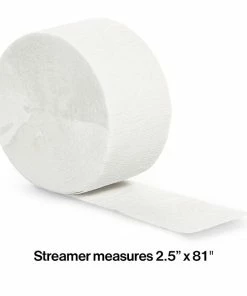 Creative Converting White Crepe Streamers 81'