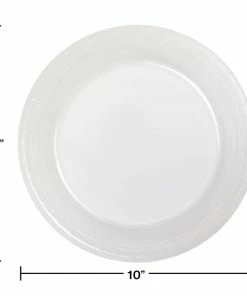 Creative Converting Clear Plastic Banquet Plates, 20 Ct