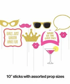 Creative Converting Girls Night Photo Booth Props, 10 Ct