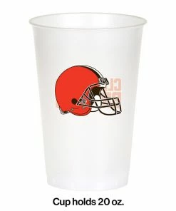 Creative Converting Cleveland Browns Plastic Cup, 20Oz, 8 Ct