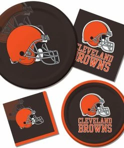 Creative Converting NFL And Football Party Supplies Cleveland Browns Napkins, 16 Ct
