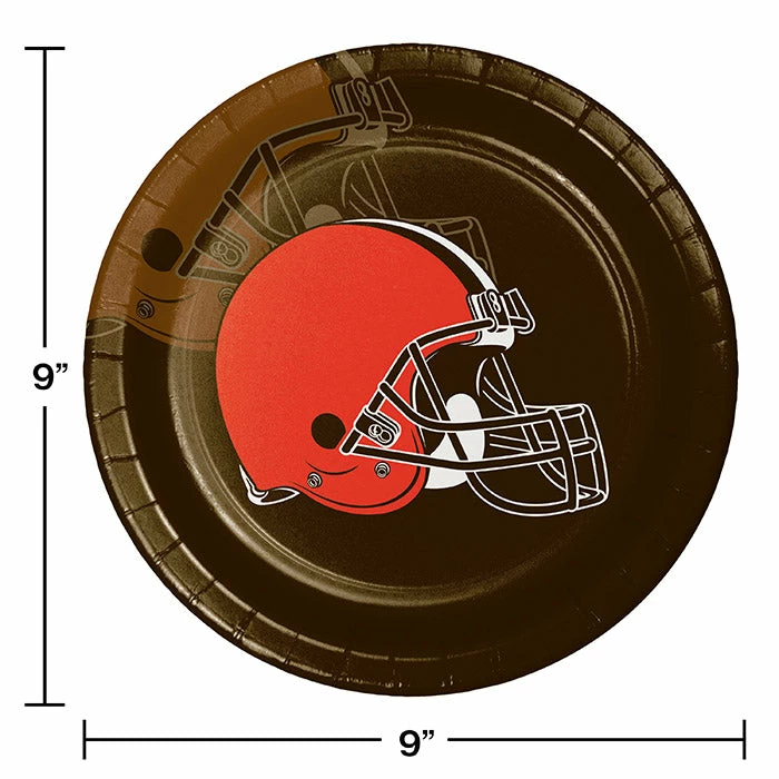 Creative Converting Cleveland Browns Paper Plates, 8 Ct