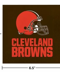Creative Converting NFL And Football Party Supplies Cleveland Browns Napkins, 16 Ct