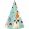 Creative Converting Kids Birthday Party Themes Dog Party Party Hats, 8 Ct