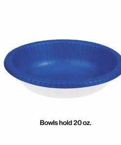 Creative Converting Cobalt Paper Bowls 20 Oz., 20 Ct Solid Color Tableware