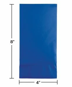Creative Converting Solid Color Tableware Cobalt Guest Towel, 3 Ply, 16 Ct