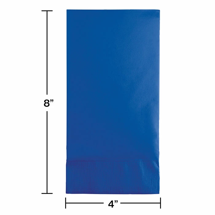 Creative Converting Solid Color Tableware Cobalt Guest Towel, 3 Ply, 16 Ct