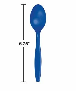 Creative Converting Cobalt Blue Plastic Spoons, 50 Ct
